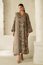 03-Piece Printed Lawn Suit with Embroidery - Ready To Wear