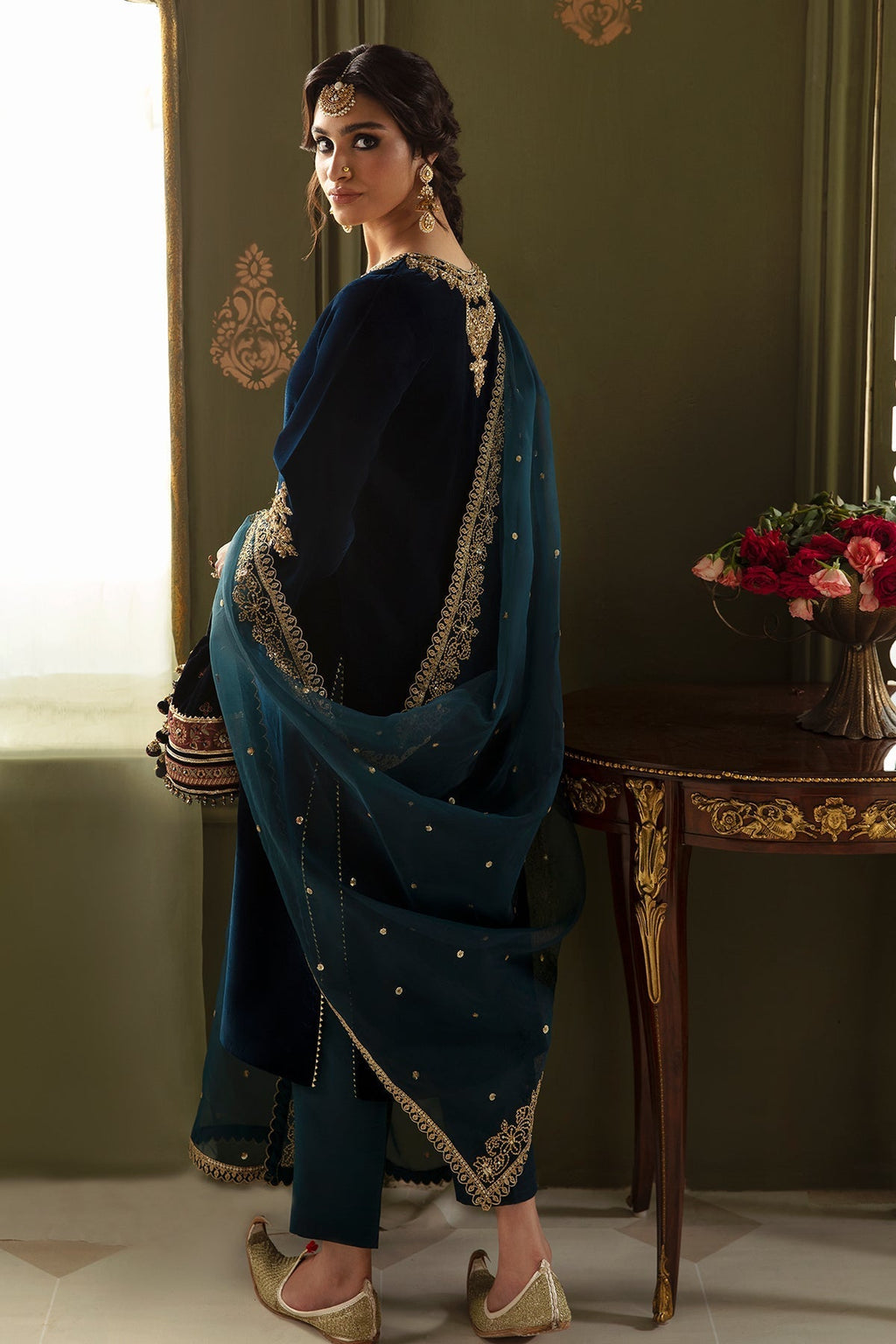 Baroque Velvet  dress
