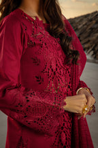 3-Piece Lawn Fully Embroidered Dress Ready To Wear