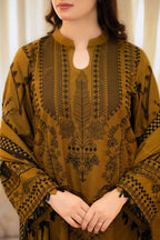 3 Piece Stitched Lawn Suit - Ready To Wear
