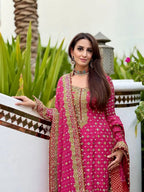 3 Piece Stitched Chiffon Suit - Ready to Wear