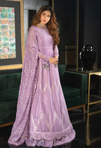 Asim Jofa – Chiffon Frock with Satin Silk Trouser
