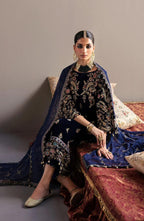 3 Piece Stitched Valvet Suit - Ready  To Wear