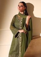 3  Piece Stitched Chiffon Suit - Ready to Wear