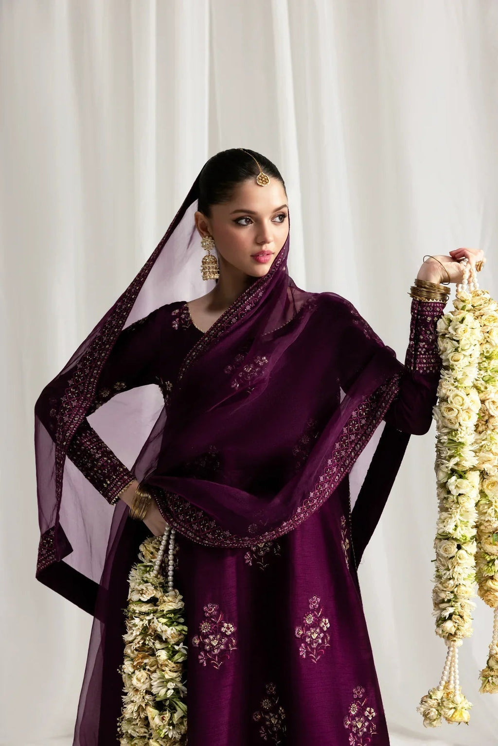 3 Piece Stitched Raw silk   suit - Ready to Wear