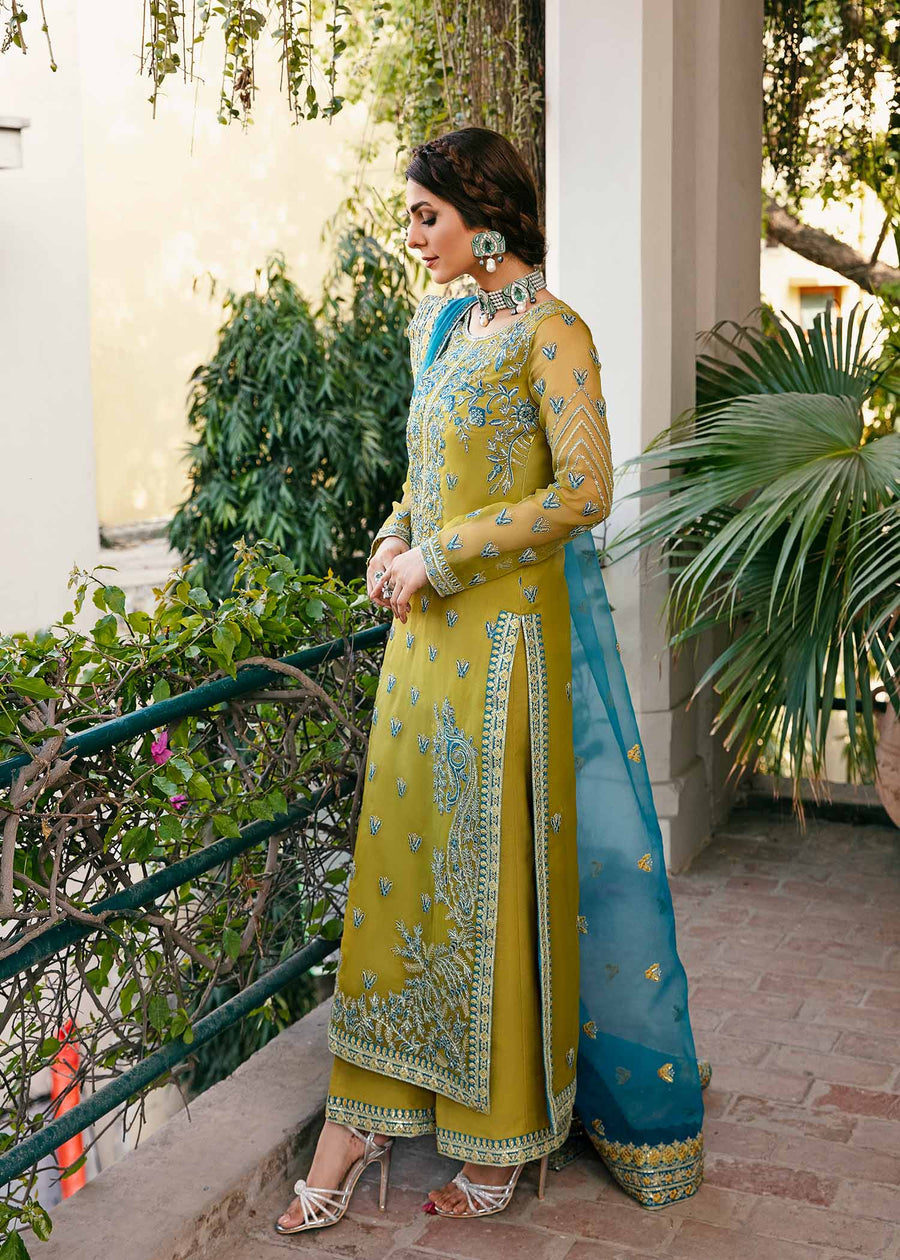 03-Piece Stitched Organza Suit Ready To Wear