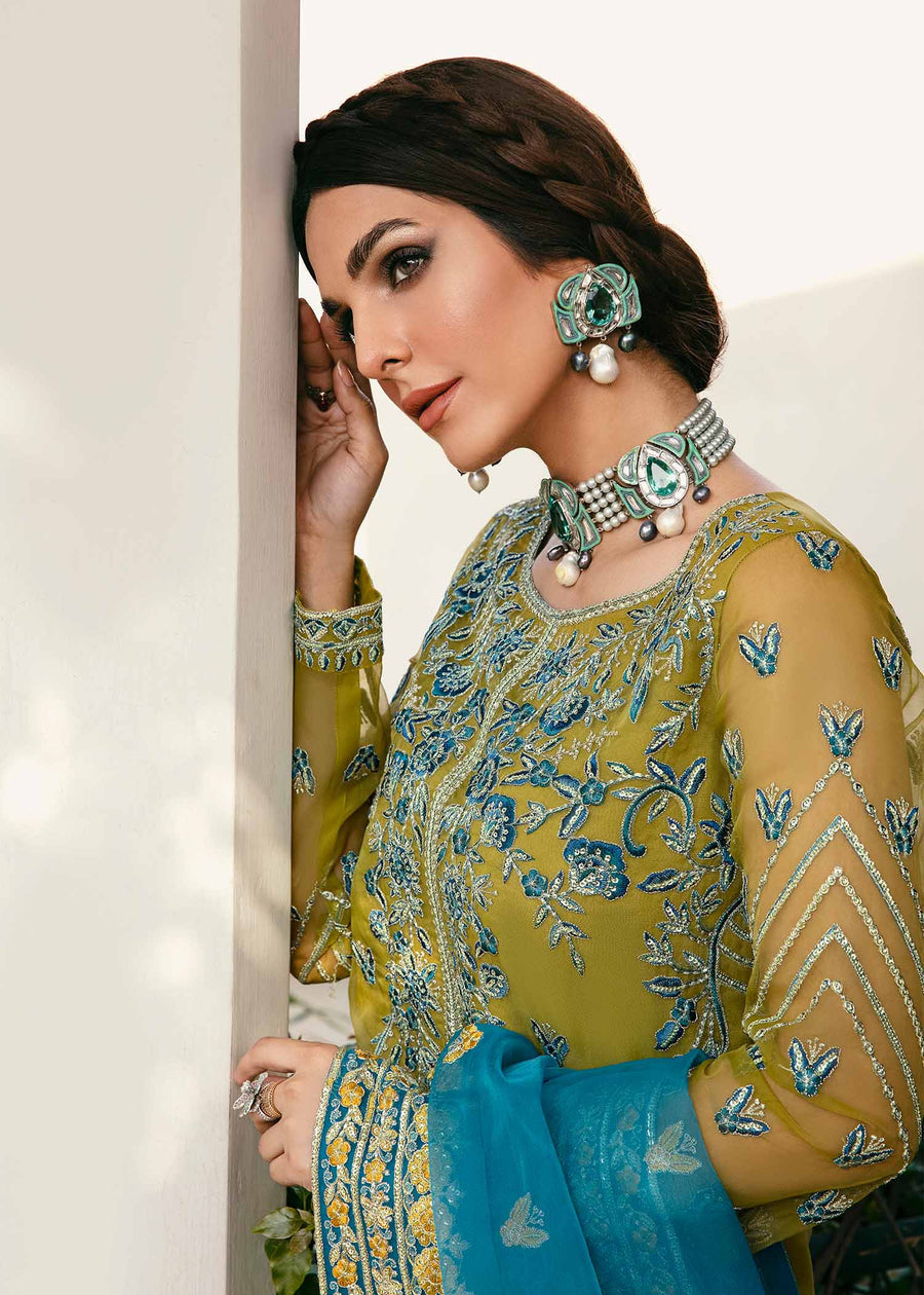 03-Piece Stitched Organza Suit Ready To Wear