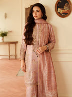 03-Piece Lawn Suit With Embroidery - Ready To Wear