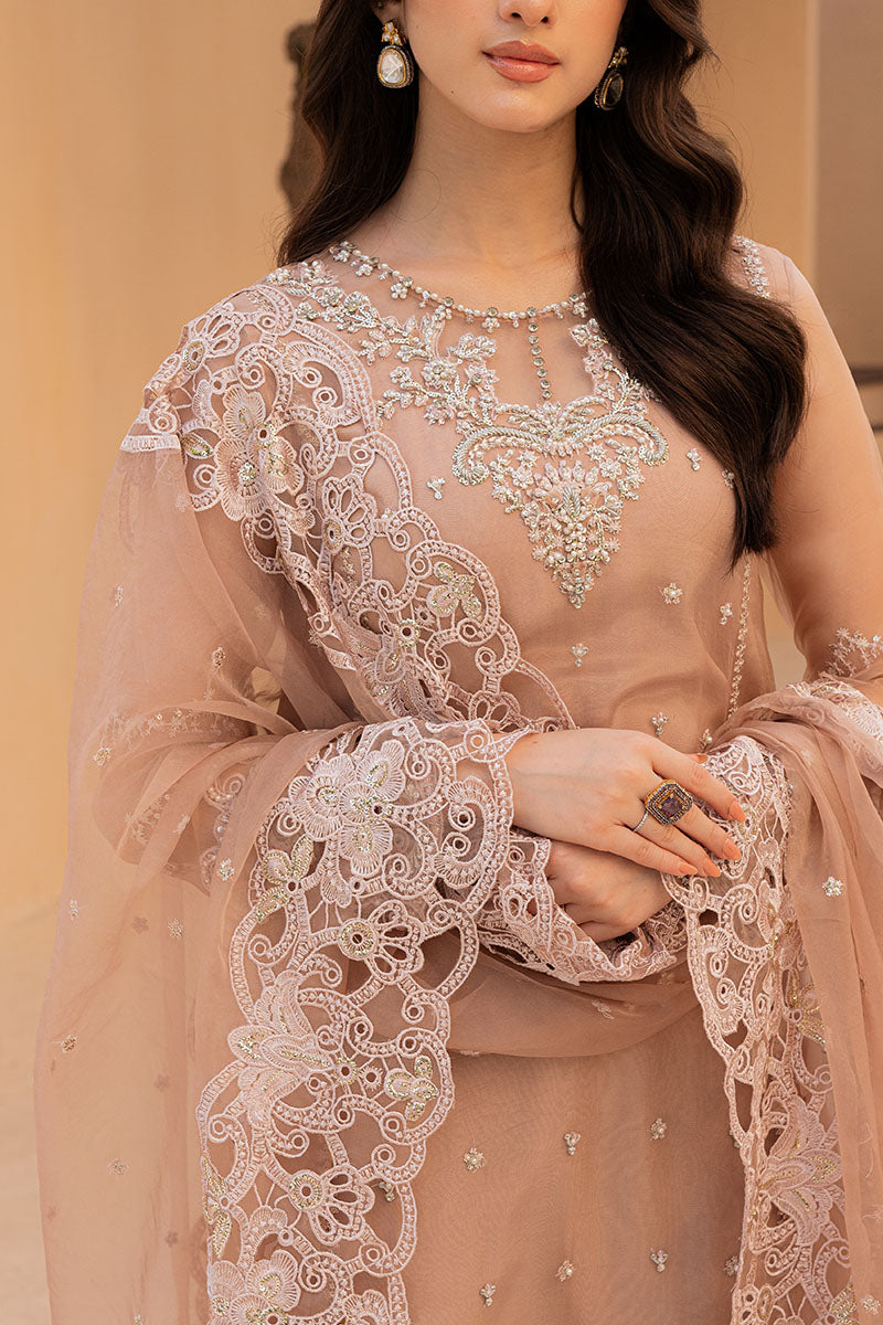 3  Piece Stitched Organza & Raw Silk Suit