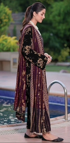 3 Piece Stitched Lawn Suit - Ready to Wear
